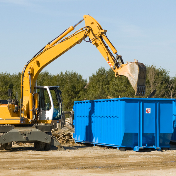 can i choose the location where the residential dumpster will be placed in Andover KS